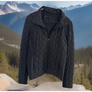 VTG Women's Wilson Genuine Leather Quilted Jacket, Size: L